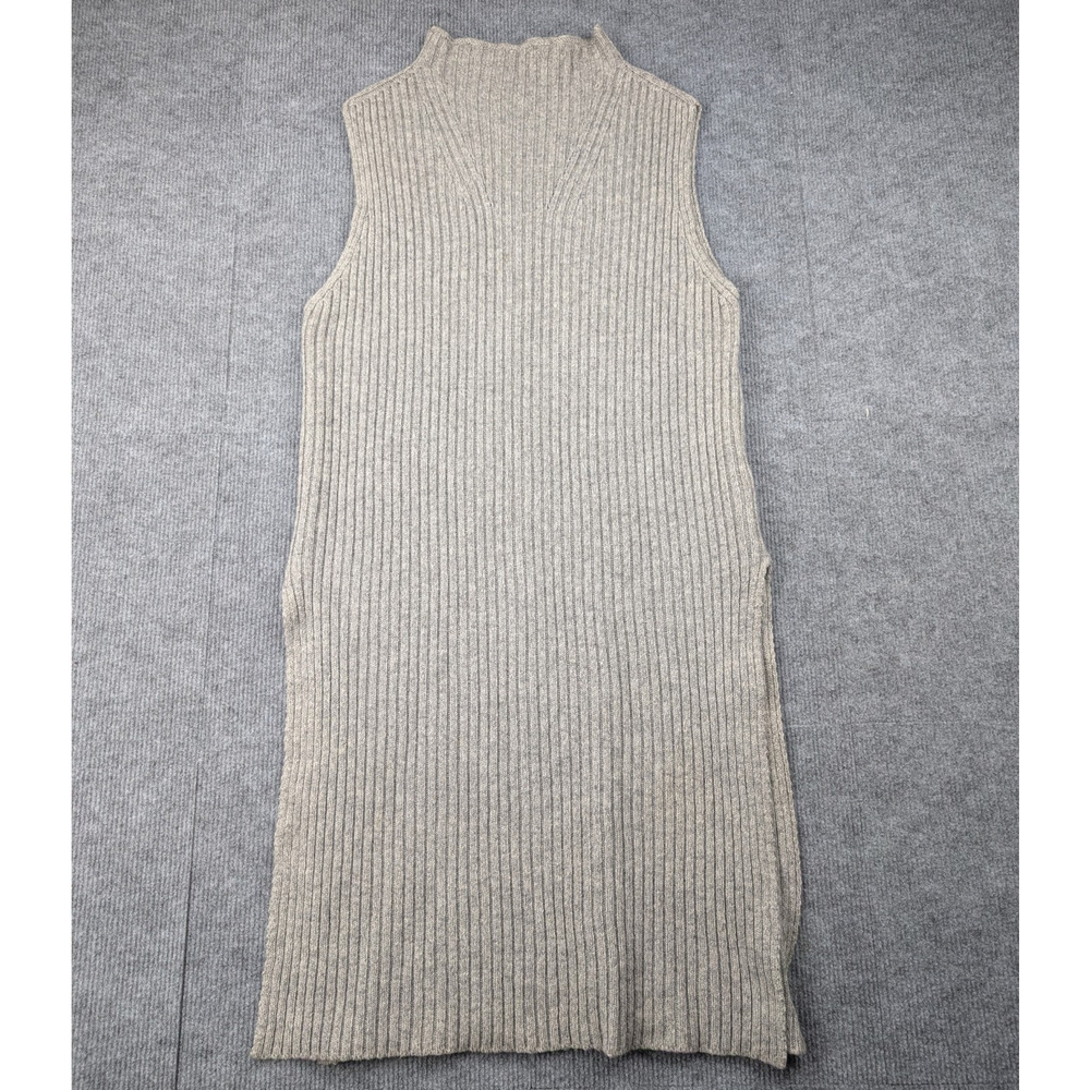 Achro Tunic Sweater Womens Small Cashmere Ribbed Quiet Luxury Minimal Lagenlook